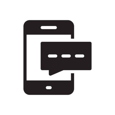 ileti vektörü düz simgesi