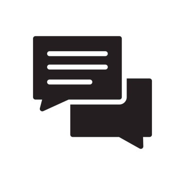 iletişim vektörü simgesi düz simgesi