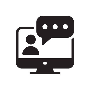 ileti vektörü düz simgesi