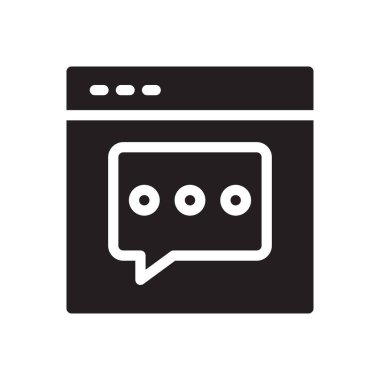 ileti vektörü düz simgesi