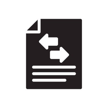 belge vektörü düz simge