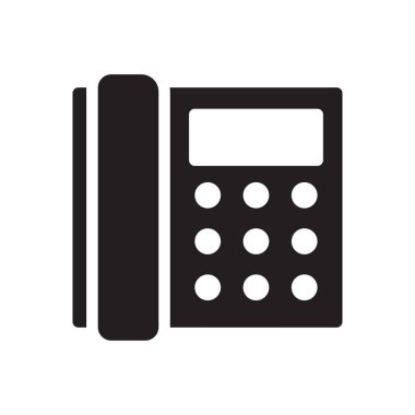 telefon vektörü simgesi düz simgesi