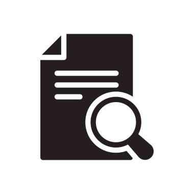 dosya vektörü glyph düz simgesi
