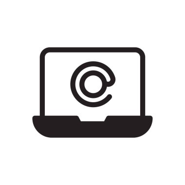 e-posta vektörü düz simgesi