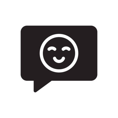 Sohbet vektörü düz simgesi