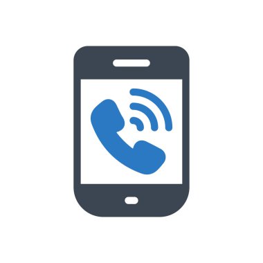 telefon vektörü renk simgesi
