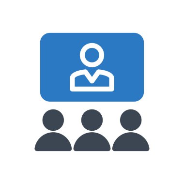 konferans vektör renk simgesi