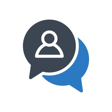 sohbet vektörü renk simgesi