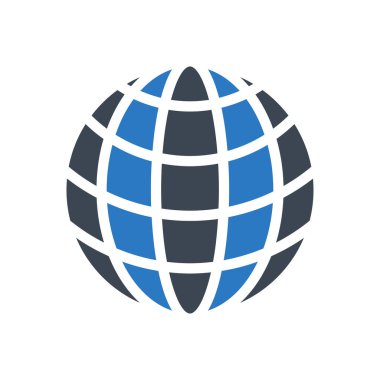 İnternet vektör renk simgesi