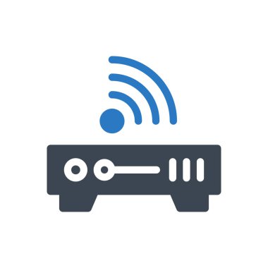 router vektör renk simgesi