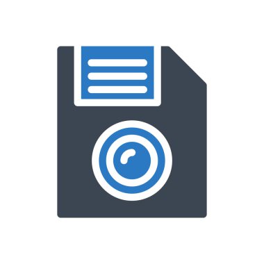 diskette vektör kabartma renk simgesi