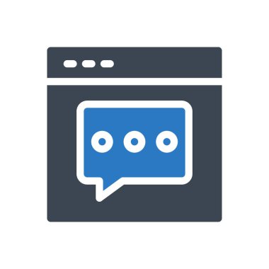 ileti vektör renk simgesi