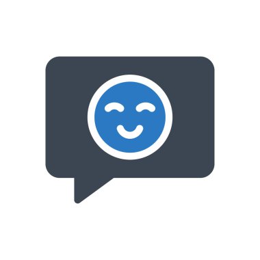 Sohbet vektörü renk simgesi