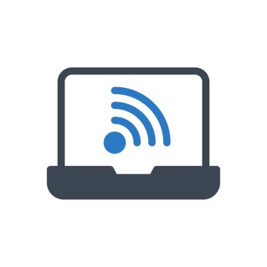 İnternet vektör renk simgesi