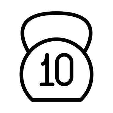 ağırlık vektörü ince çizgi simgesi