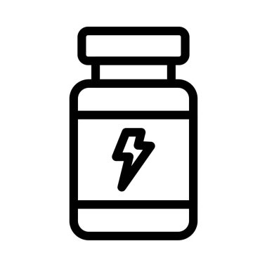 powder vector thin line icon