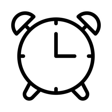 Uyarı vektörü ince çizgi simgesi