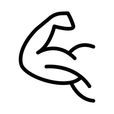 spor salonu vektörü ince çizgi simgesi