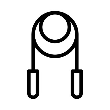 egzersiz vektörü ince çizgi simgesi