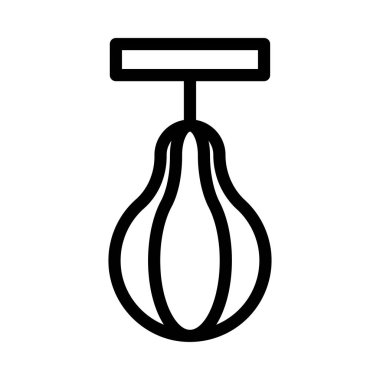 Boks vektörü ince çizgi simgesi