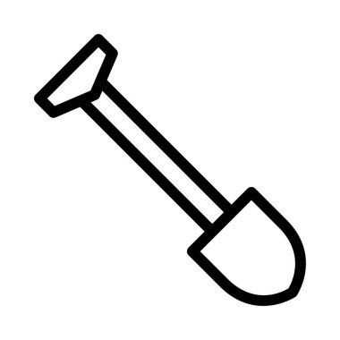 maça vektörü ince çizgi simgesi