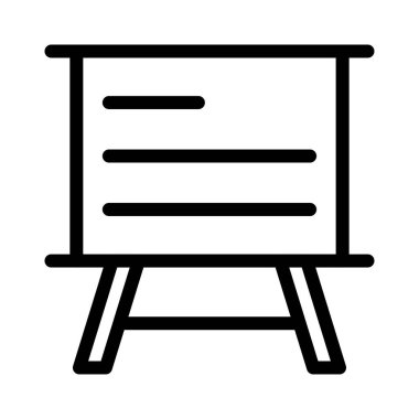 tahta vektörü ince çizgi simgesi