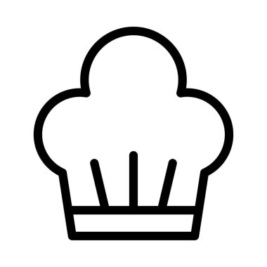 vektör ince çizgi simgesini pişir