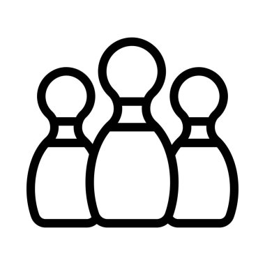 Skittle vektör ince çizgi simgesi