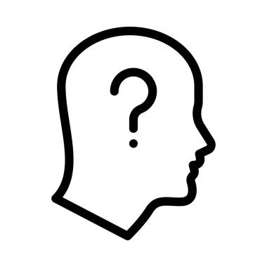 yardımcı vektör ince çizgi simgesi