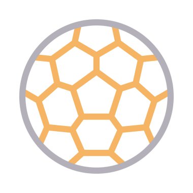 futbol vektörü renk çizgisi simgesi