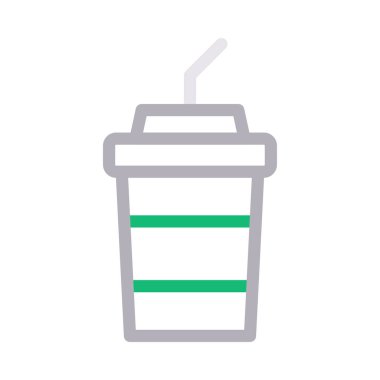 içecek vektör renk çizgisi simgesi