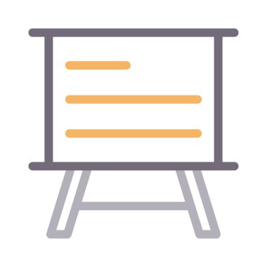 tahta vektör renk çizgisi simgesi