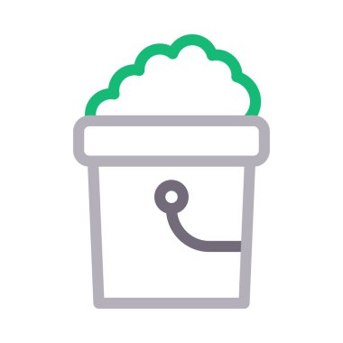 temizleme vektörü renk çizgisi simgesi