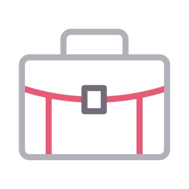 çanta vektör renk çizgisi simgesi