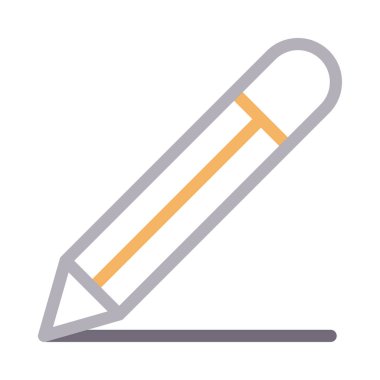 kalem vektörü renk çizgisi simgesi