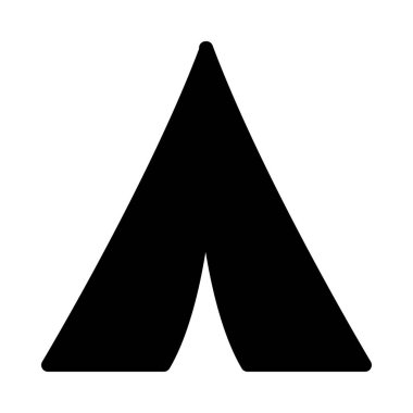 kamp vektör düz simgesi