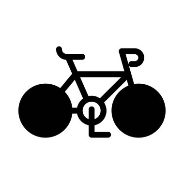 bisiklet vektörü sembolü düz simge