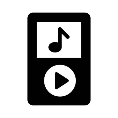 mp3 vektör düz simge