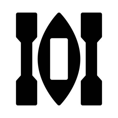 Kano vektörü kabartması düz simge