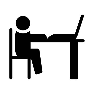 dizüstü bilgisayar vektörü düz simgesi