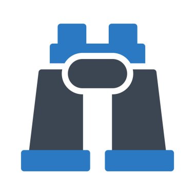 spyglass vector glyph color icon
