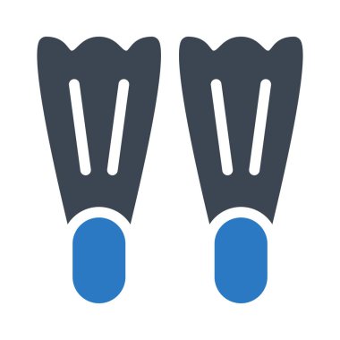 yüzme vektörü renk simgesi