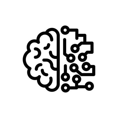 yapay vektör renk çizgisi simgesi