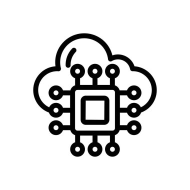 yapay vektör renk çizgisi simgesi