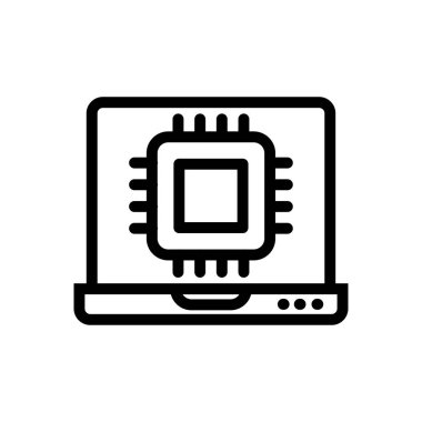 yapay vektör ince çizgi simgesi 