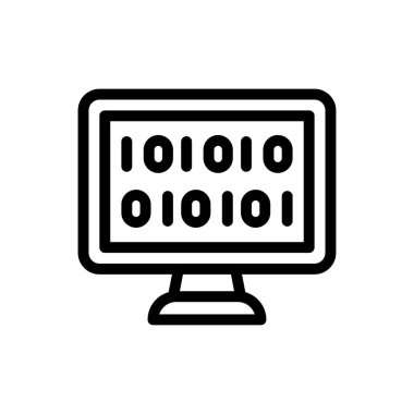 yapay vektör renk çizgisi simgesi