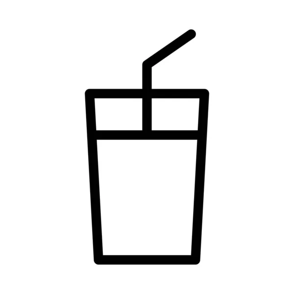 Иконка Тонкой Линии Напитка — стоковый вектор