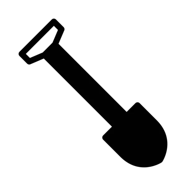 Spade Vector Hiëroglief Plat Pictogram — Stockvector