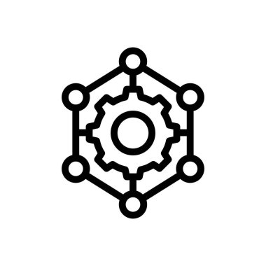 yapay vektör renk çizgisi simgesi