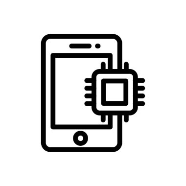 yapay vektör renk çizgisi simgesi